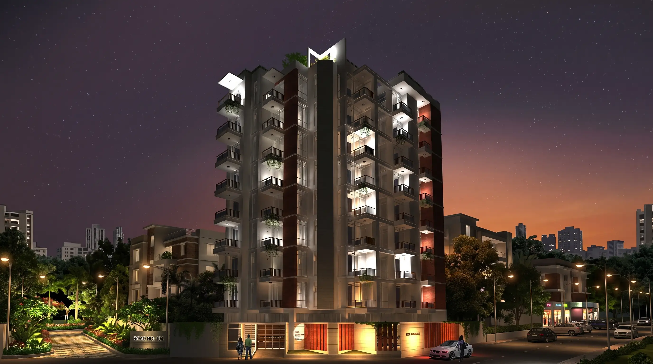 REVE Odyssey exterior at dusk